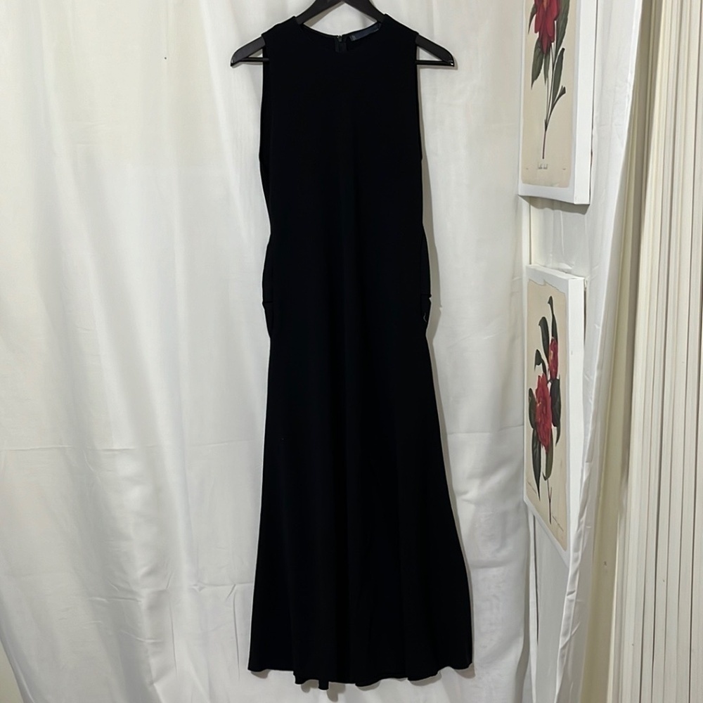 Zara Woman’s Studio Black Sleeveless High Neck Dress a171